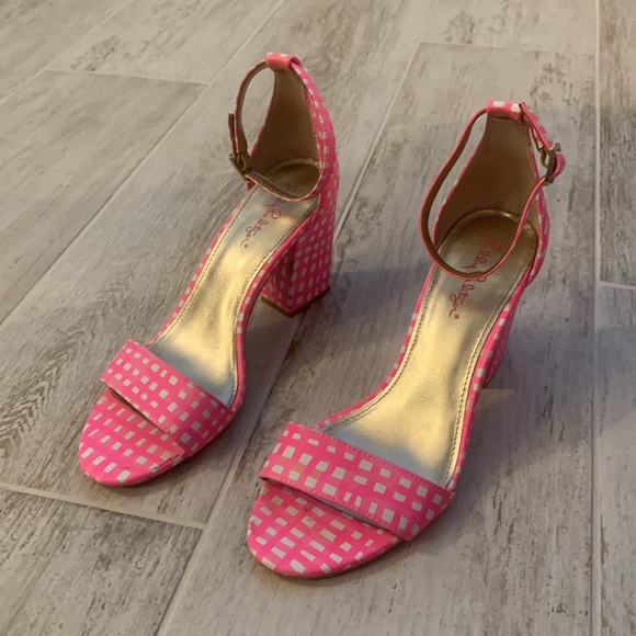 Lilly Pulitzer Amber Lynn Sandals size 9 in pink Tropics - Picture 12 of 13
